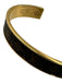 Louis Vuitton Brown Coated Canvas gold tone metal Monogram Cuff Bracelet Brown