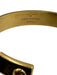 Louis Vuitton Brown Coated Canvas gold tone metal Monogram Cuff Bracelet Brown