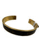 Louis Vuitton Brown Coated Canvas gold tone metal Monogram Cuff Bracelet Brown