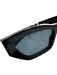 Stella McCartney Black Acetate Cat Eye Rectangle Tinted Lens Slim Sunglasses Black