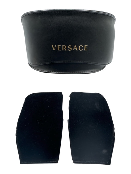 Versace Brown & Black Acetate Tortoiseshell Shield Logo Sunglasses Brown & Black