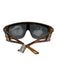 Versace Brown & Black Acetate Tortoiseshell Shield Logo Sunglasses Brown & Black