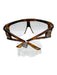 Versace Brown & Black Acetate Tortoiseshell Shield Logo Sunglasses Brown & Black