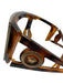 Versace Brown & Black Acetate Tortoiseshell Shield Logo Sunglasses Brown & Black