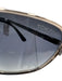Tom Ford Gold Tone & Black Metal Rounded Square Logo Detail Polarized Sunglasses Gold Tone & Black