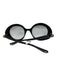Gucci Black Acetate Circle Round Gradient Lens Oversize Sunglasses Black