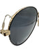 Givenchy Gold Tone & Black Metal Tinted Lens Bezel Round Sunglasses Gold Tone & Black