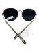 Givenchy Gold Tone & Black Metal Tinted Lens Bezel Round Sunglasses Gold Tone & Black