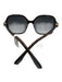 Fendi Brown Acetate Tortoiseshell Square Gradient Lens Logo Side Sunglasses Brown
