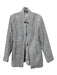 Vici Size M Gray & White Polyester Heathered Knit Open Front Coat Gray & White / M