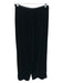 Armani Collezioni Size 6 Black Viscose & Silk Velvet Pants Black / 6