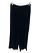 Armani Collezioni Size 6 Black Viscose & Silk Velvet Pants Black / 6