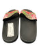 Gucci Shoe Size Est 40 Black & Multi Coated Canvas Logo Floral Slide Shoes Black & Multi / Est 40