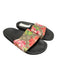 Gucci Shoe Size Est 40 Black & Multi Coated Canvas Logo Floral Slide Shoes Black & Multi / Est 40