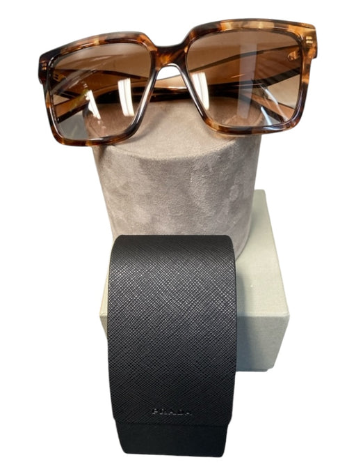 Prada Tortoise brown Acetate Oversized Square Sunglasses Tortoise brown