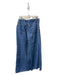 Frame Size 30 Light Denim Cotton Blend Mid Rise 5 Pocket Wide Leg Zip Fly Jeans Light Denim / 30