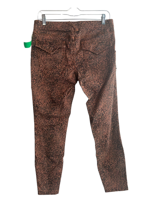 Joie Size 29 Orange, Black, Red Cotton Blend All Over Print Zip Fly Pants Orange, Black, Red / 29