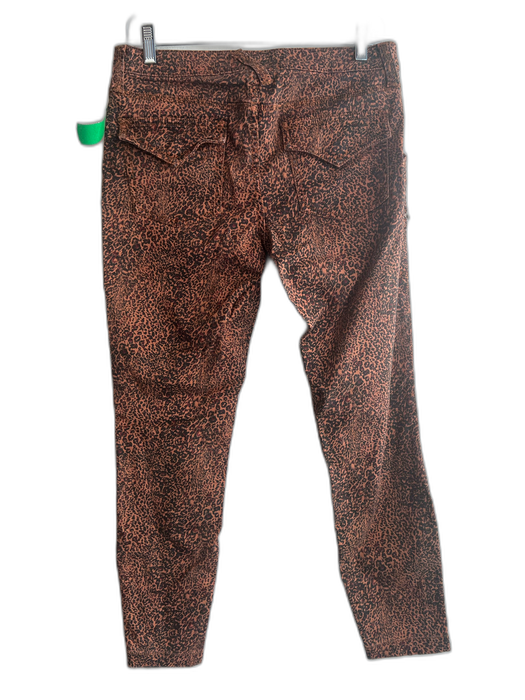 Joie Size 29 Orange, Black, Red Cotton Blend All Over Print Zip Fly Pants Orange, Black, Red / 29