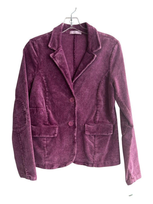 Baci Size M Purple Cotton Corduroy 2 button Front Pockets Blazer Jacket Purple / M
