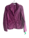 Baci Size M Purple Cotton Corduroy 2 button Front Pockets Blazer Jacket Purple / M