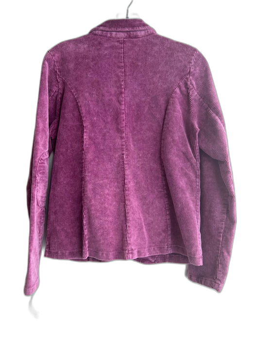 Baci Size M Purple Cotton Corduroy 2 button Front Pockets Blazer Jacket Purple / M