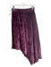 Alice + Olivia Size 6 Purple Viscose Blend Elastic Waist Velvet Skirt Purple / 6