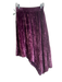 Alice + Olivia Size 6 Purple Viscose Blend Elastic Waist Velvet Skirt Purple / 6