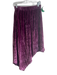 Alice + Olivia Size 6 Purple Viscose Blend Elastic Waist Velvet Skirt Purple / 6