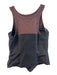 Reformation Size 4 Brown & Black Nylon Sleeveless Scoop Neck corset Tank Top Brown & Black / 4