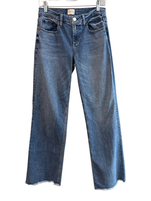Alice & Olivia Size 28 Med Dark Wash Cotton Blend 5 Pocket Zip Fly Jeans Med Dark Wash / 28