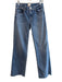 Alice & Olivia Size 28 Med Dark Wash Cotton Blend 5 Pocket Zip Fly Jeans Med Dark Wash / 28