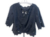 Mother Size Est M Black No Fabric Tag V Neck Drawstring Half Sleeve Top Black / Est M