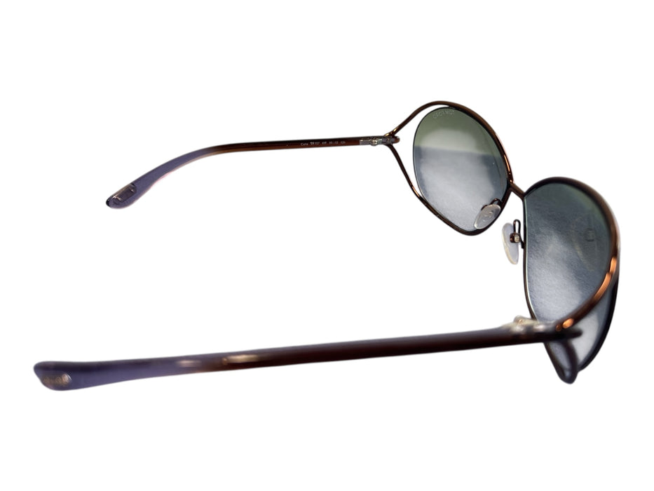 Tom Ford Bronze Metal Butterfly Shape Light lens Sunglasses Bronze