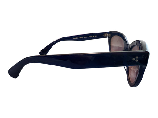 Oliver Peoples Dark Blue Acetate light amber lenses Cat Eye Sunglasses Dark Blue