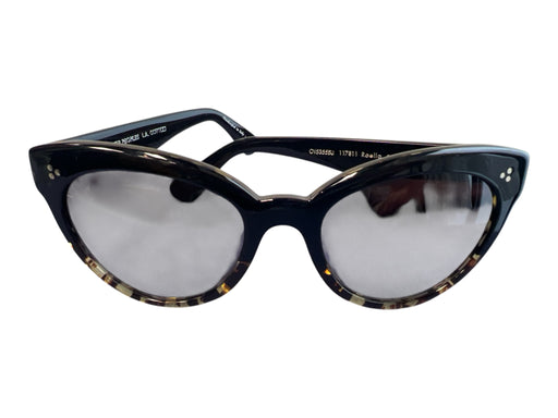 Oliver Peoples Black & Tortoise Acetate Gradient Cat Eye Sunglasses Black & Tortoise