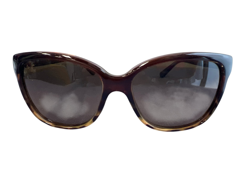 Maui Jim Amber Acetate Slope Browline Tortoise Polarized Sunglasses Amber