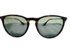 Ray Ban Torquoise Metal & Acetate Green Lenses Round Shape Thin Arms Sunglasses Torquoise