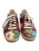 Gucci Shoe Size 38.5 Multi Leather Lace Up Butterflies Logo Low Top Shoes Multi / 38.5