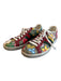 Gucci Shoe Size 38.5 Multi Leather Lace Up Butterflies Logo Low Top Shoes Multi / 38.5