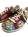 Gucci Shoe Size 38.5 Multi Leather Lace Up Butterflies Logo Low Top Shoes Multi / 38.5