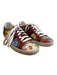 Gucci Shoe Size 38.5 Multi Leather Lace Up Butterflies Logo Low Top Shoes Multi / 38.5