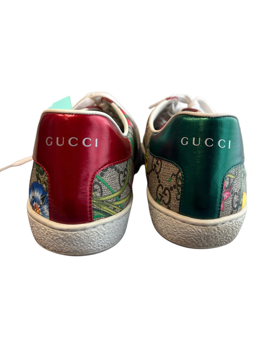Gucci Shoe Size 38.5 Multi Leather Lace Up Butterflies Logo Low Top Shoes Multi / 38.5