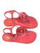 Chanel Shoe Size 39 Pink Velvet & Leather Thong Strap Flower Detail Flats Shoes Pink / 39