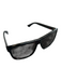 Gucci Black Acetate Rubber Square Grey Lenses Sunglasses Black