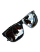 Gucci Black Acetate Rubber Square Grey Lenses Sunglasses Black