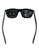 Gucci Black Acetate Rubber Square Grey Lenses Sunglasses Black