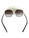 Prada Black Metal Square Gold Frame Oversize Gradient Sunglasses Black