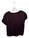 perfectwhitetee Size S Dark Purple Viscose Short Sleeve V Neck Top Dark Purple / S