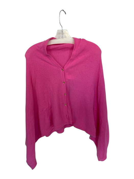Lilly Pulitzer Size One Size Pink Cashmere Buttons Shawl Sweater Pink / One Size