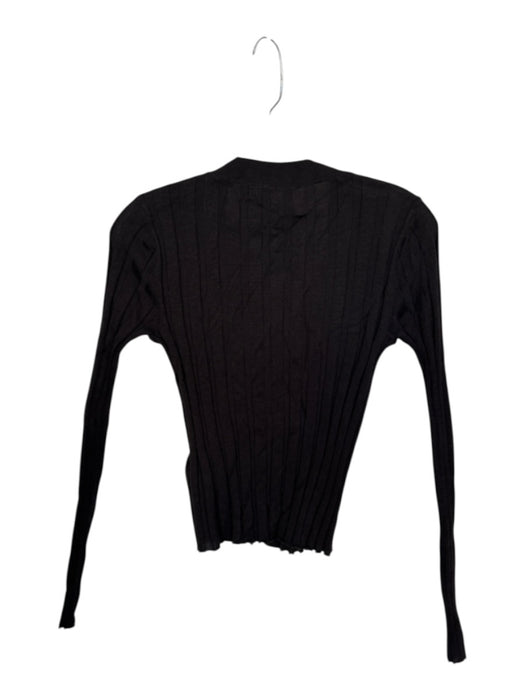 Madewell Size Est S Brown & White Merino Wool Blend Ribbed Cardigan Sweater Brown & White / Est S